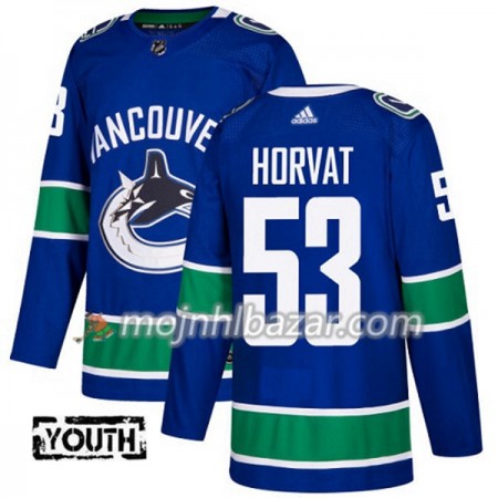 Dresovi Vancouver Canucks Bo Horvat 53 Adidas 2017-2018 Plava Authentic - Dječji Dresovi Vancouver Canucks Bo Horvat 53 Adidas 2017-2018 Plava Authentic - Dječji